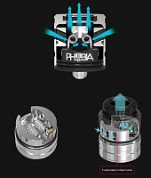 Купить Vandy Vape Phobia V2 RDA дрипка (стальной) CL Vandy Vape Phobia V2 RDA дрипка (стальной) CL