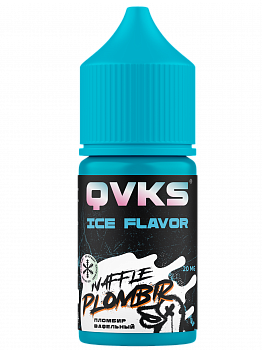 Ароматизатор QVKS ICE KONSTRUKT "Вафельный пломбир" (на 30мл)